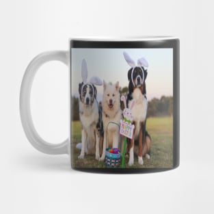 Australian Shepherds Enjoying Easter Mug